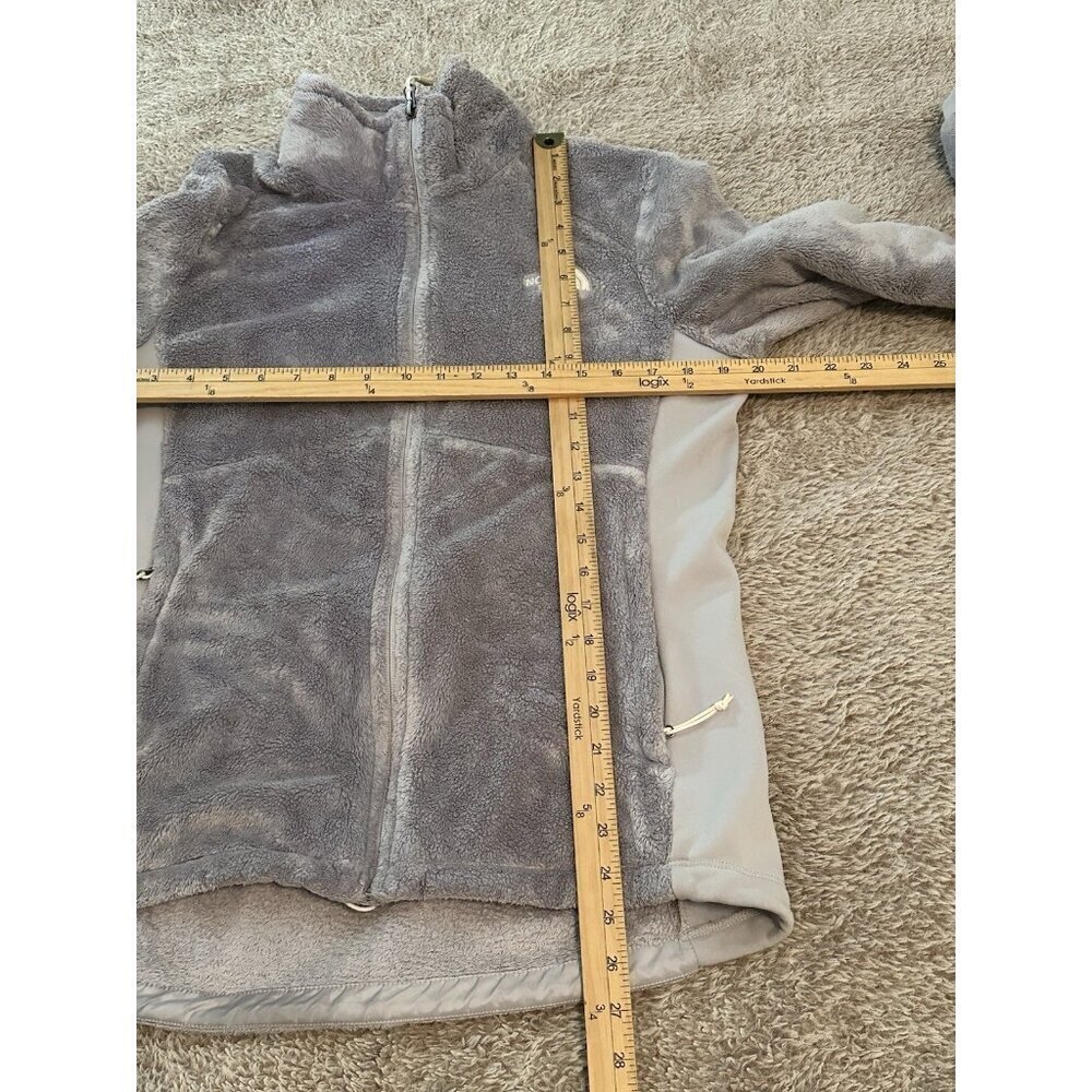 The North Face Women’s Size L Gray Soft Fleece Zip Up Jacket - Picture 7 of 16